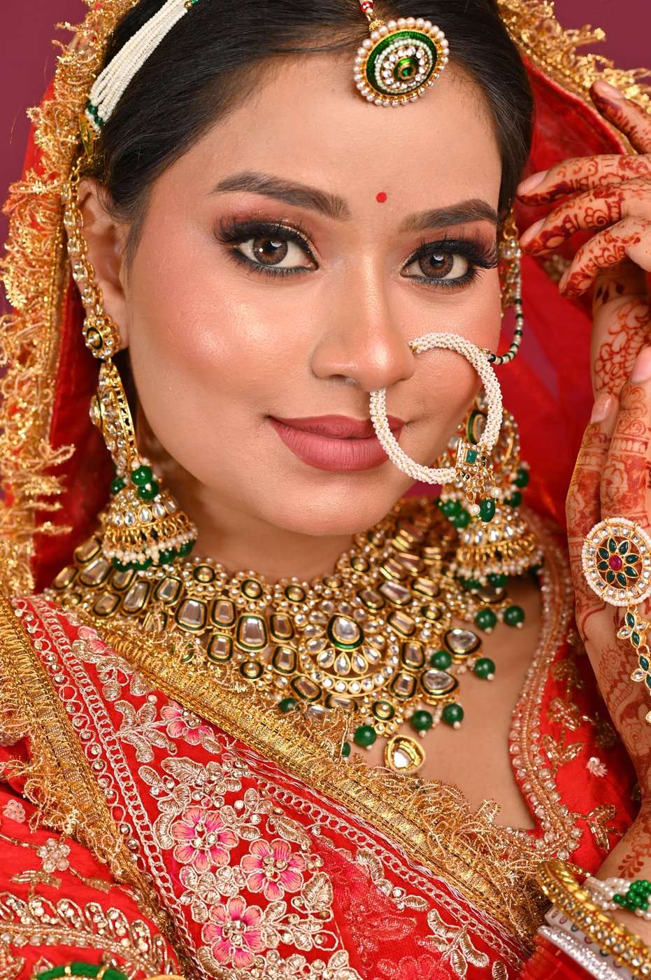 Bridal makeup and hairstyling by SB Makeovers, Prayagraj