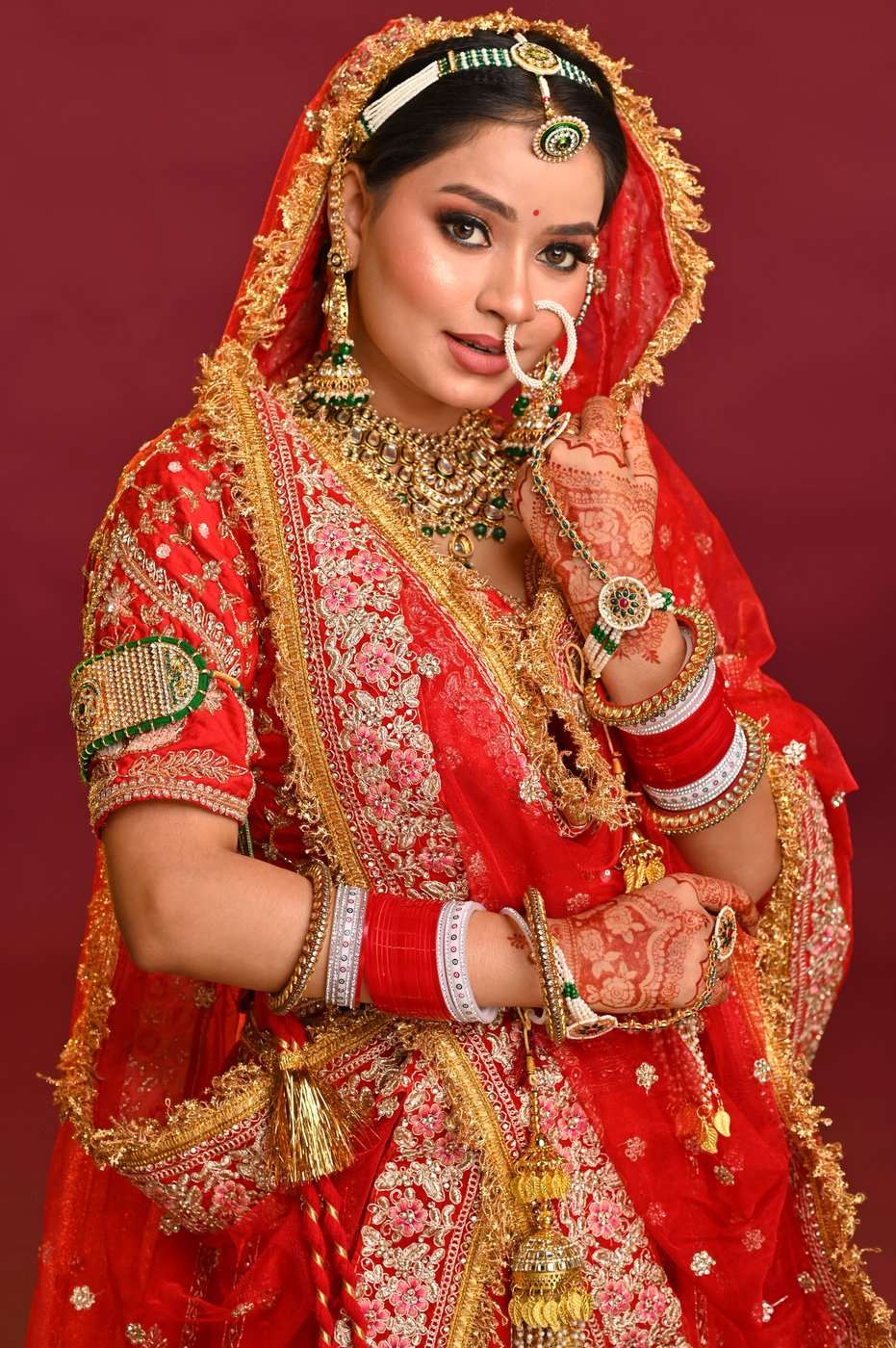 Bridal makeup and hairstyling by SB Makeovers, Prayagraj