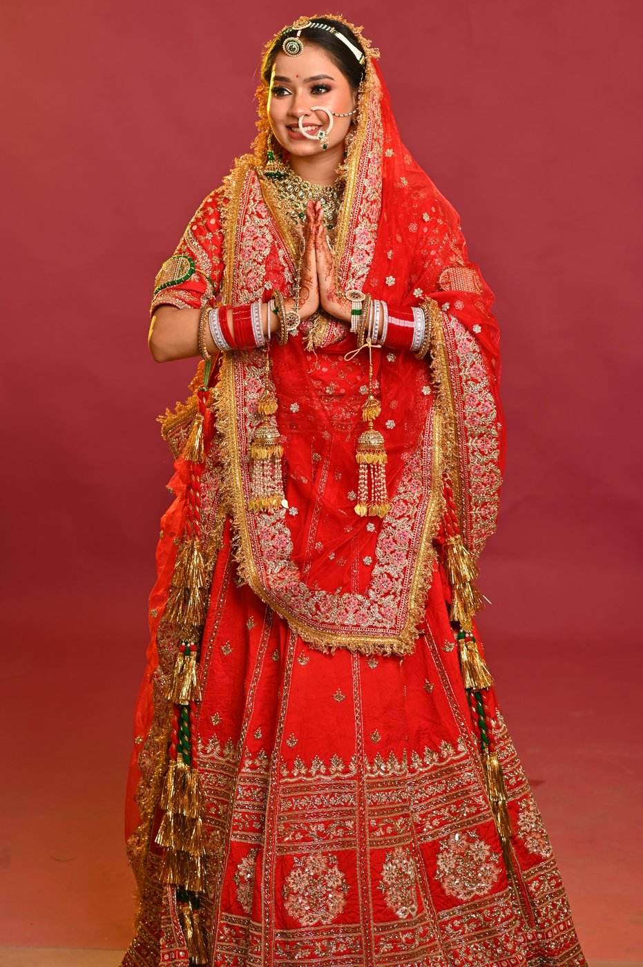 Bridal makeup and hairstyling by SB Makeovers, Prayagraj