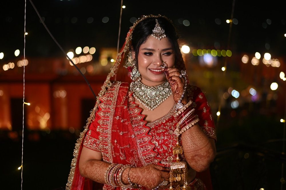 Bridal makeup and hairstyling by SB Makeovers, Prayagraj