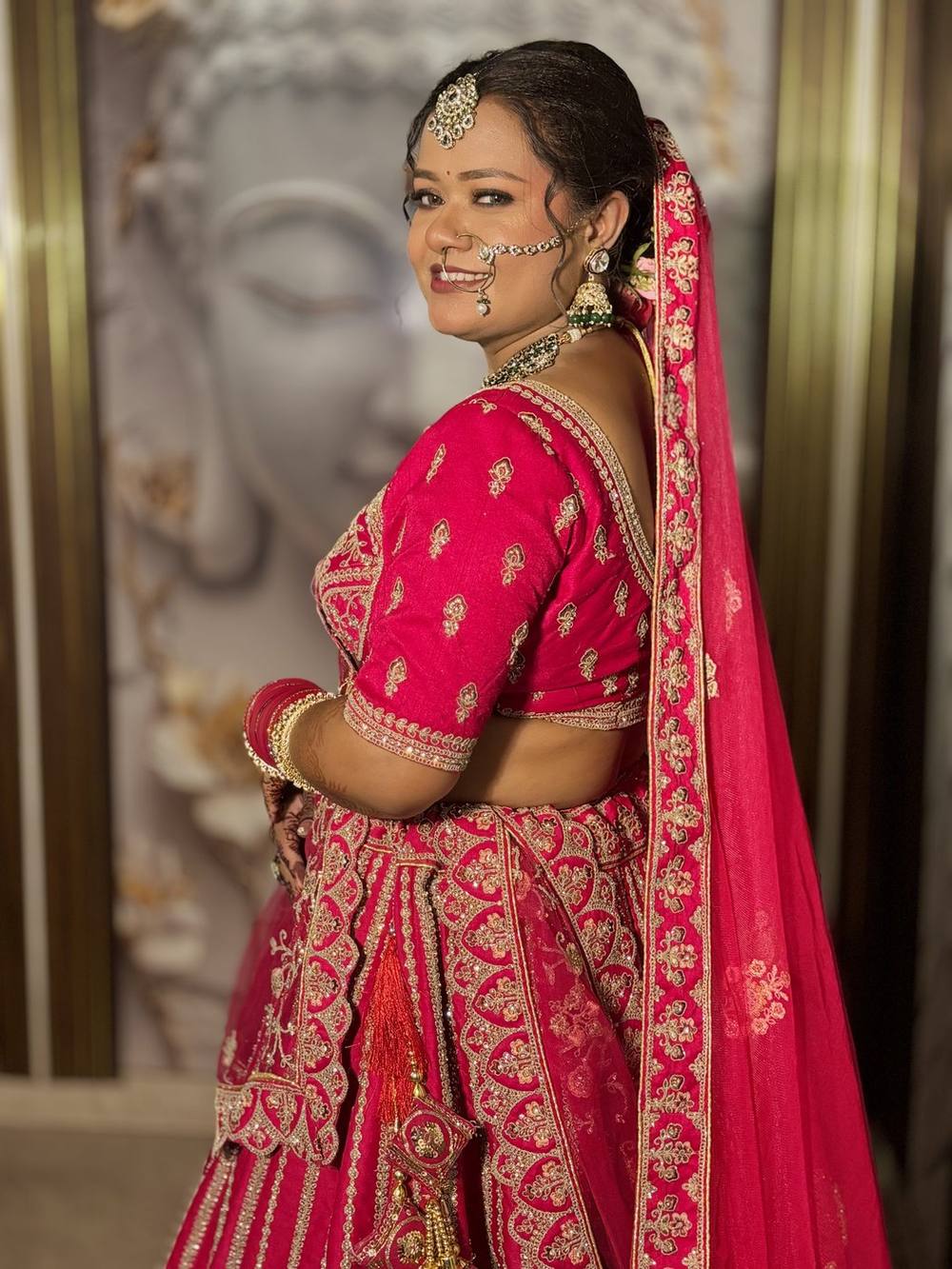 Bridal makeup and hairstyling by SB Makeovers, Prayagraj