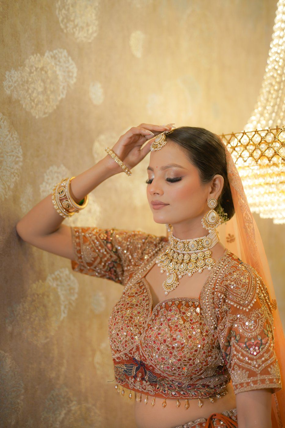 Bridal makeup and hairstyling by SB Makeovers, Prayagraj