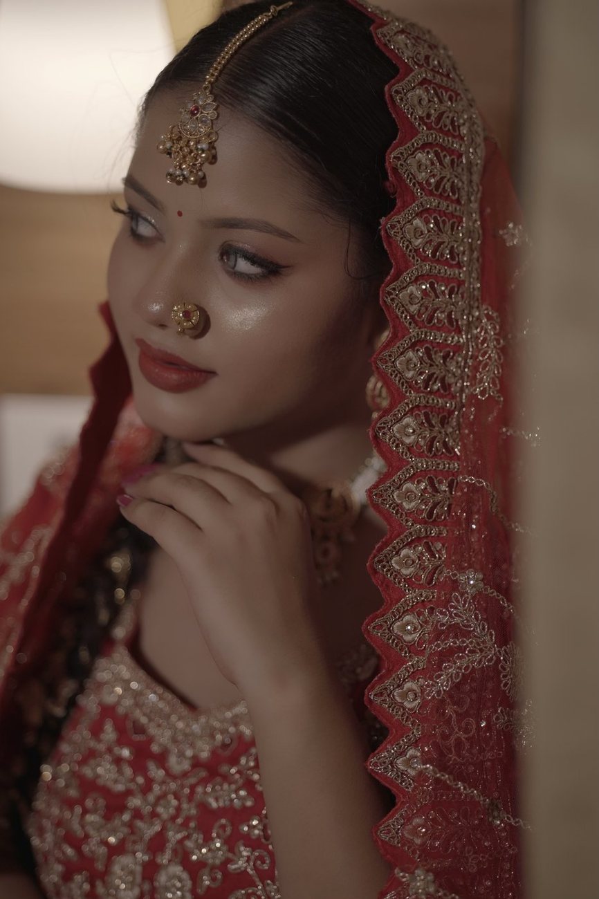 Bridal makeup and hairstyling by SB Makeovers, Prayagraj
