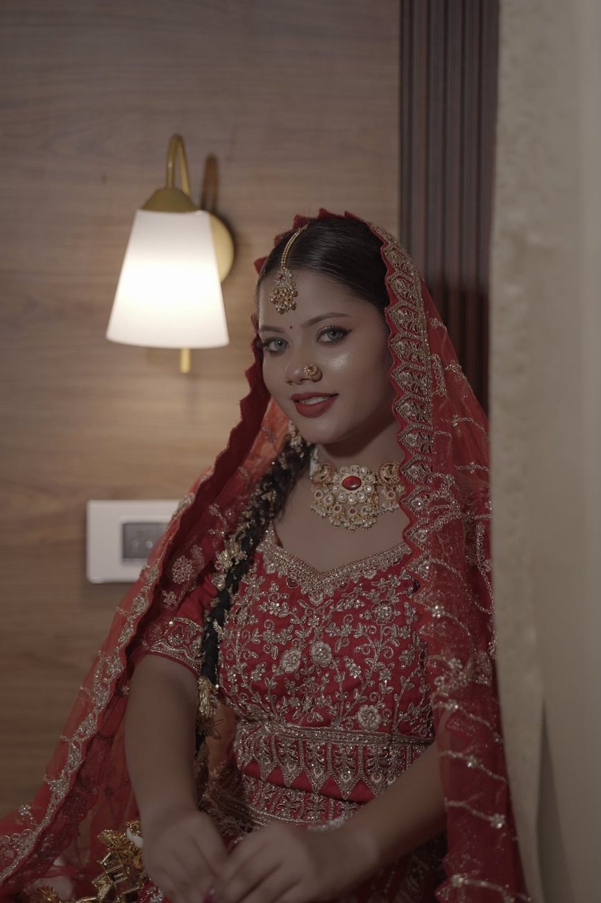 Bridal makeup and hairstyling by SB Makeovers, Prayagraj
