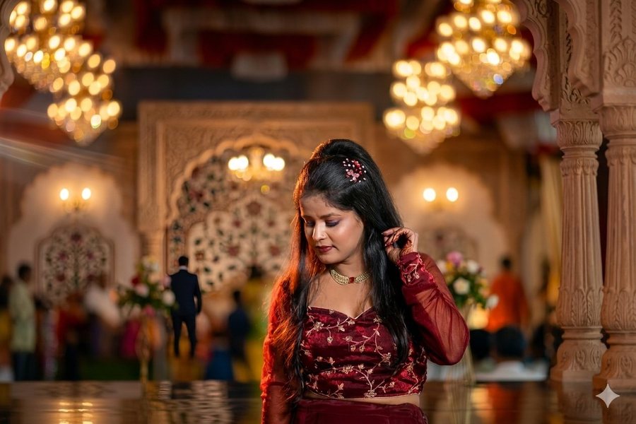 Bridal makeup and hairstyling by SB Makeovers, Prayagraj