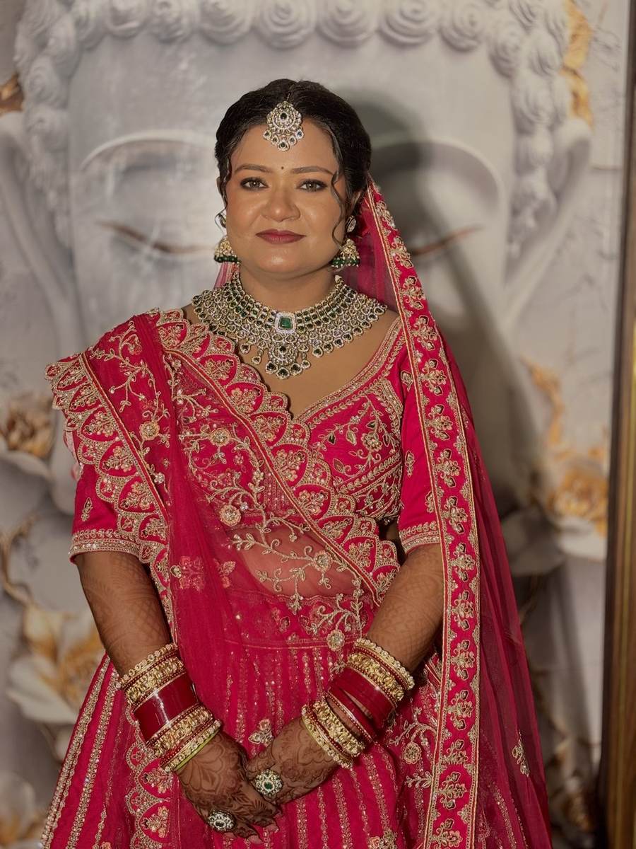 Bridal makeup and hairstyling by SB Makeovers, Prayagraj