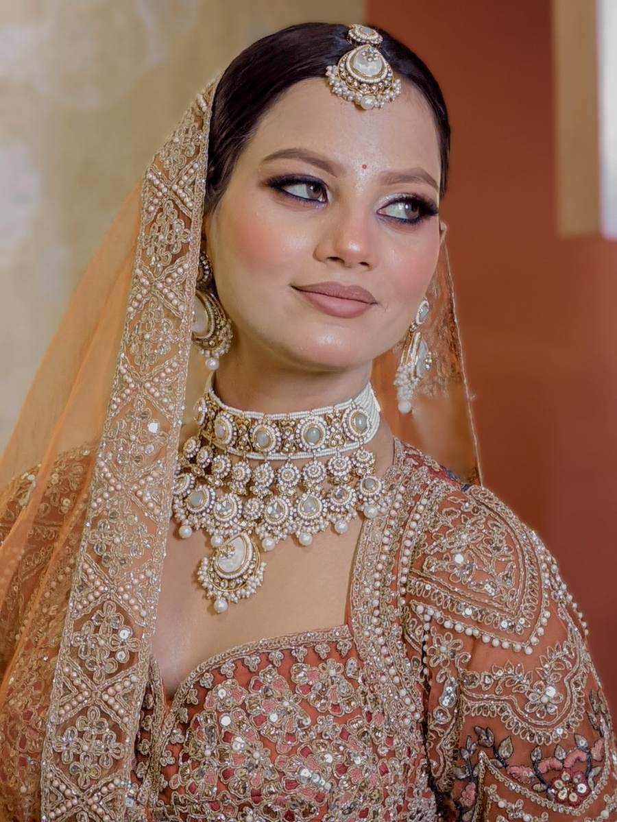 Bridal makeup and hairstyling by SB Makeovers, Prayagraj