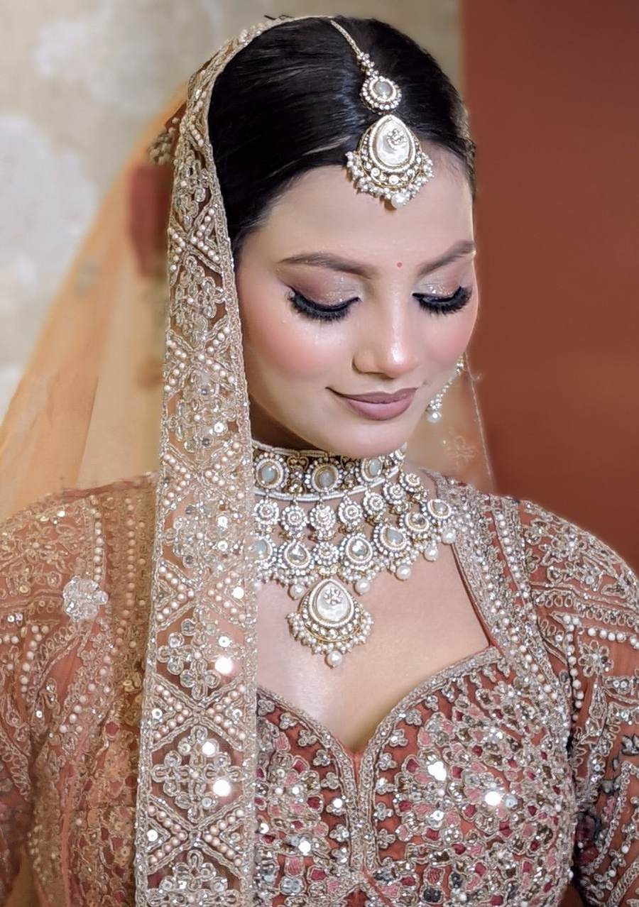 Bridal makeup and hairstyling by SB Makeovers, Prayagraj