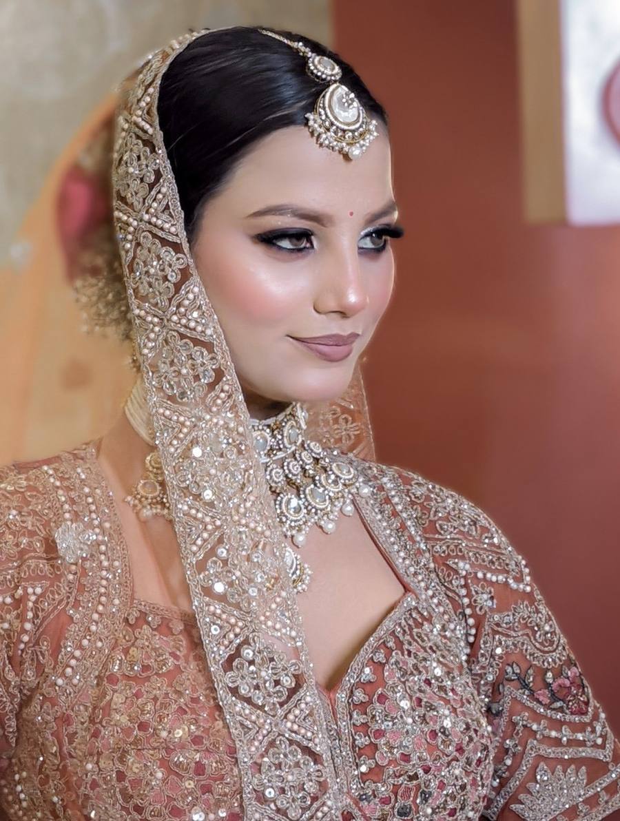 Bridal makeup and hairstyling by SB Makeovers, Prayagraj