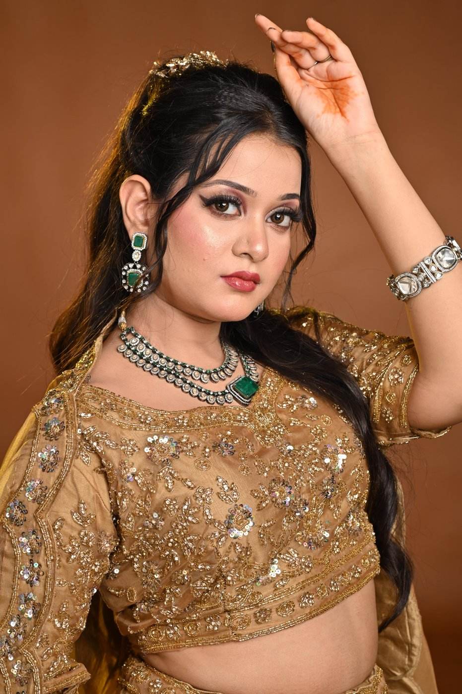 Engagement makeup by SB Makeovers, Prayagraj